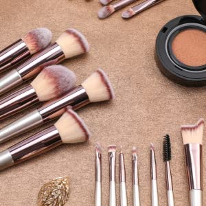 18Pcs Makeup Brush Set | Premium Soft Synthetic Brushes + Black Case
