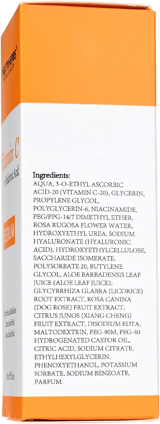Neutriherbs Vitamin C Face Serum | Anti-Aging + Brightening | Hyaluronic Acid + Collagen | Glowing Skin Daily Care