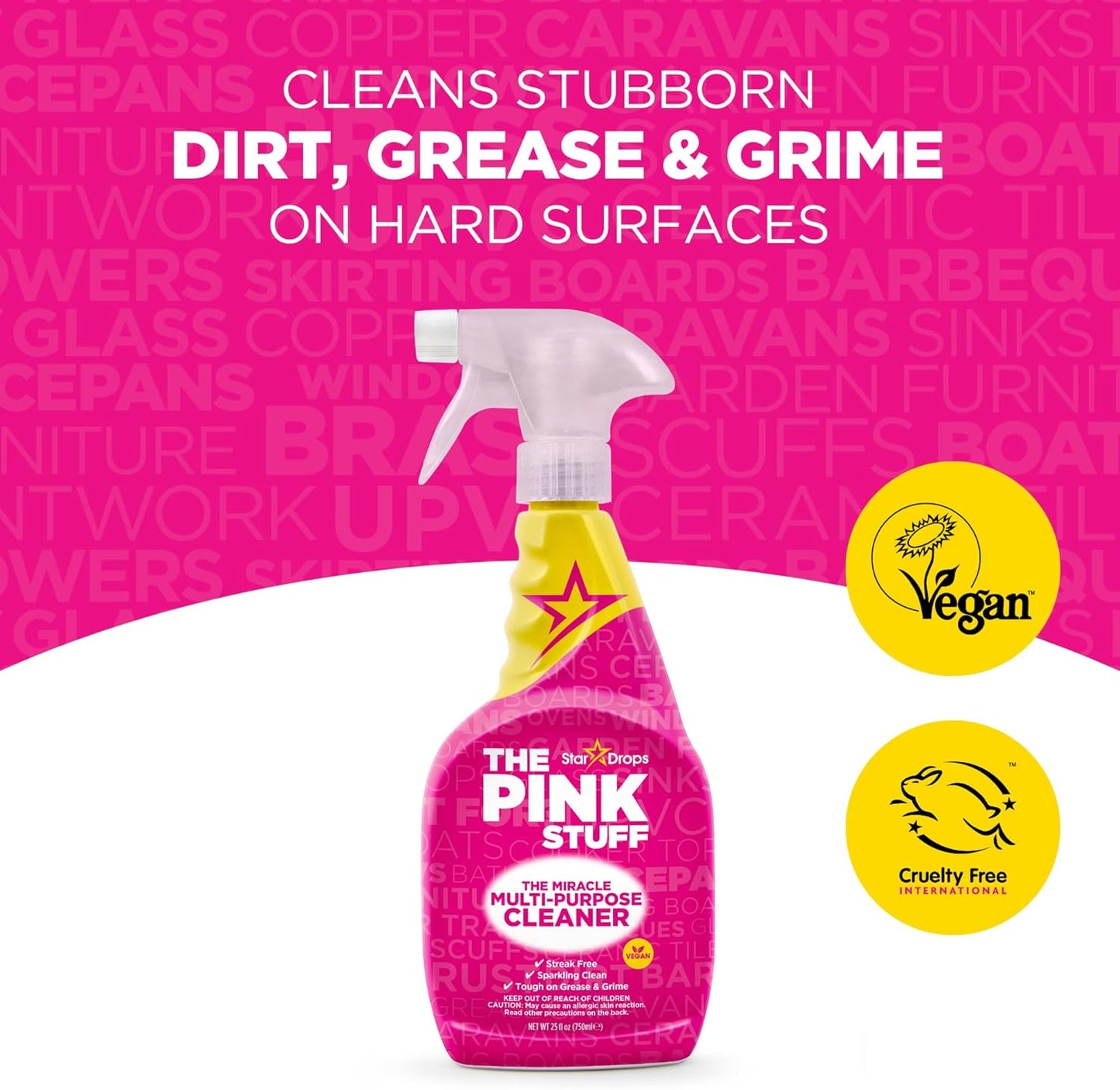 Stardrops Pink Stuff Paste & Spray Bundle | Miracle Cleaner | Vegan | Multi-Surface Stain Remover