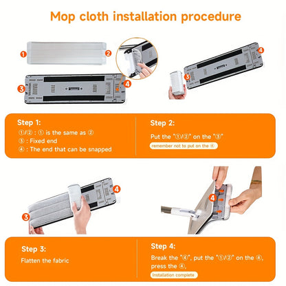 Home Cleaning Tool with 7-fold Scraper and Water Tank