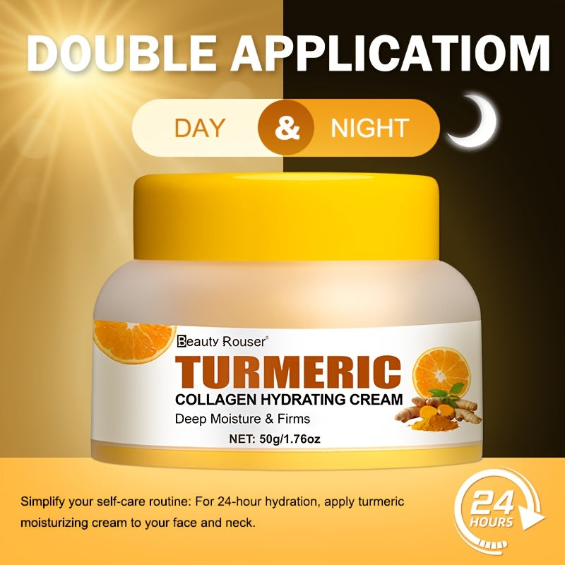 Turmeric & Collagen Hydrating Cream - 1.76oz | Deep Moisture for All Skin Types