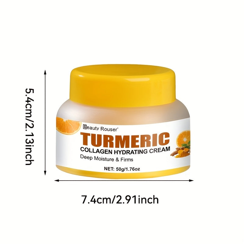 Turmeric & Collagen Hydrating Cream - 1.76oz | Deep Moisture for All Skin Types