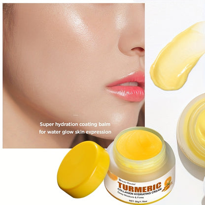 Turmeric & Collagen Hydrating Cream - 1.76oz | Deep Moisture for All Skin Types