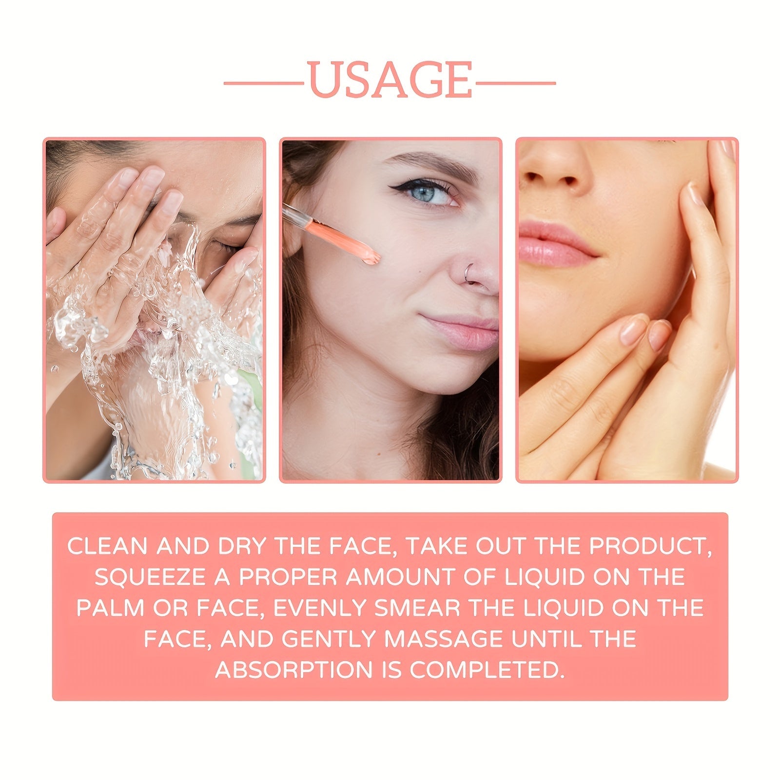 5-In-1 Facial Serum with Hyaluronic Acid, Collagen, Niacinamide, Vitamins C And E. 1.01 Oz | 30ml