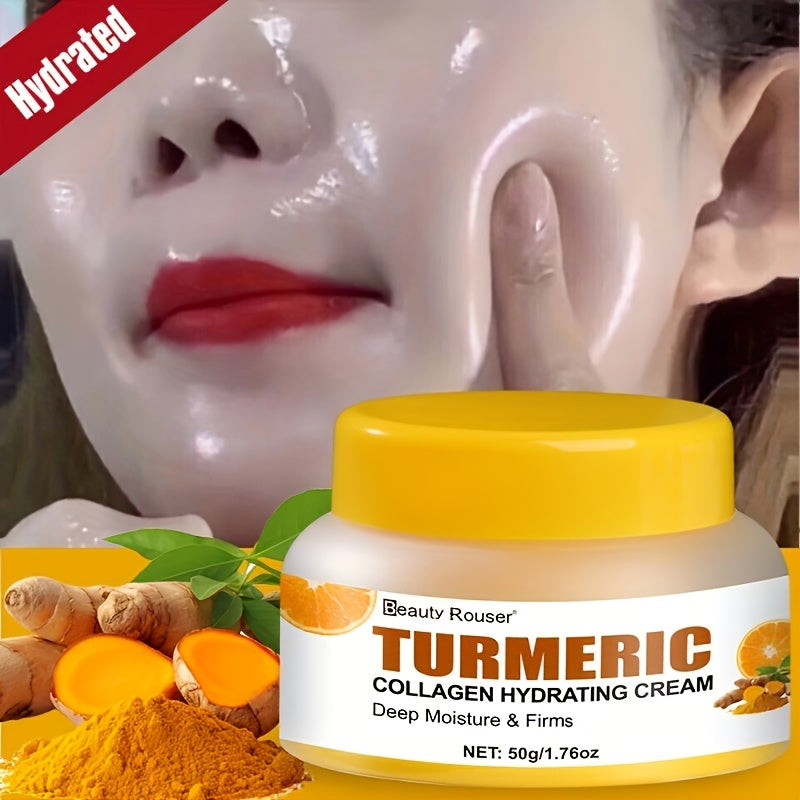 Turmeric & Collagen Hydrating Cream - 1.76oz | Deep Moisture for All Skin Types