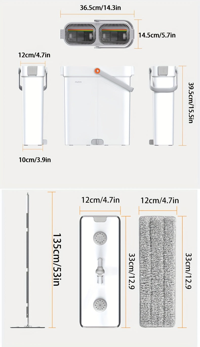 Home Cleaning Tool with 7-fold Scraper and Water Tank