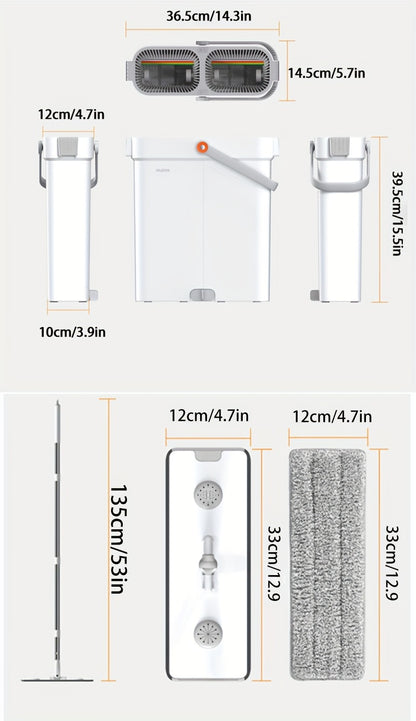 Home Cleaning Tool with 7-fold Scraper and Water Tank