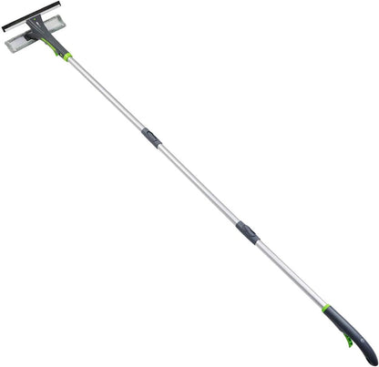 Extendable Window Squeegee with Spray, Aluminum Extension Pole, 1.25 M to 1.75 M