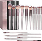 18Pcs Makeup Brush Set | Premium Soft Synthetic Brushes + Black Case