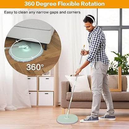 Spin Mop and Basket | Floor Mop 360 Rotating