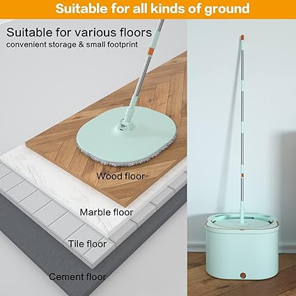 Spin Mop and Basket | Floor Mop 360 Rotating