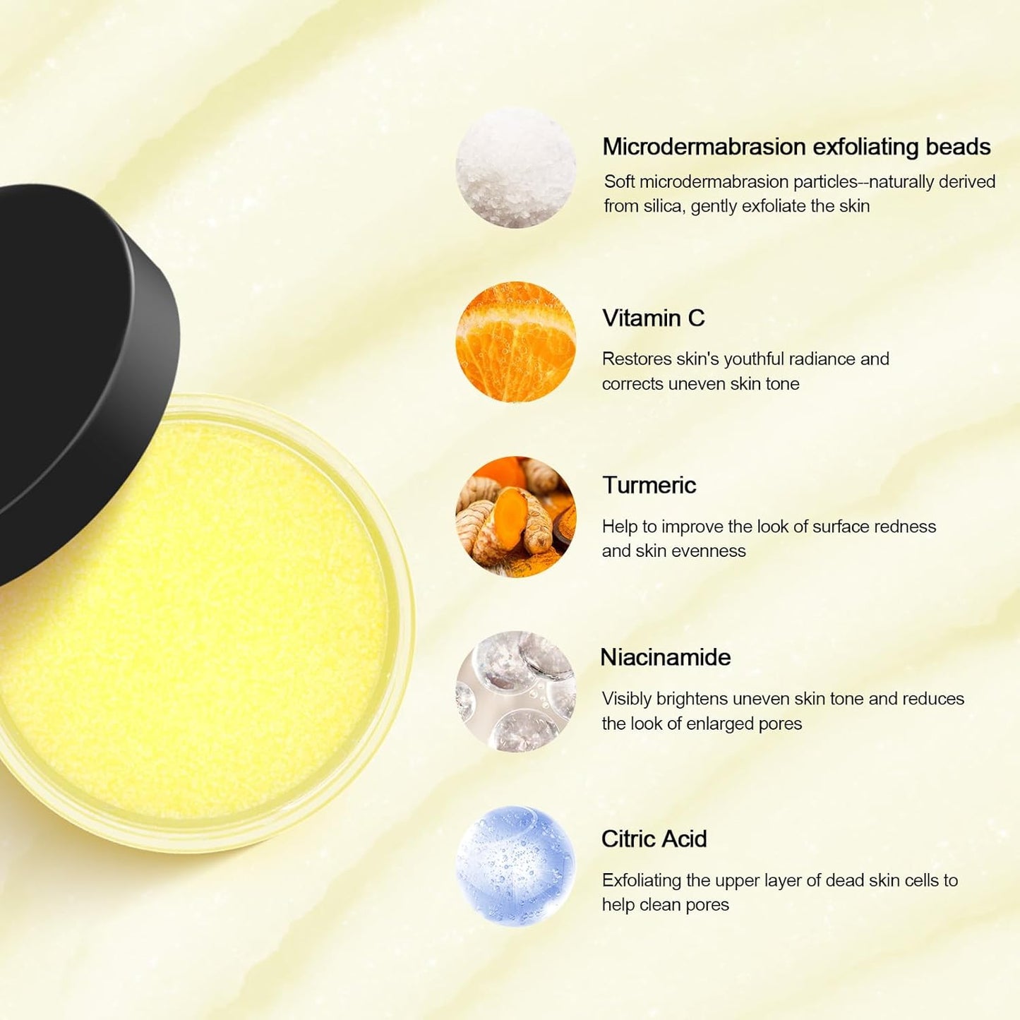 NEUTRIHERBS Turmeric Face Scrub | Exfoliating Scrub Cream with Vitamin C - 1.76oz