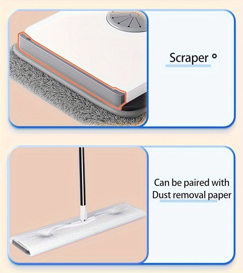 Home Cleaning Tool with 7-fold Scraper and Water Tank